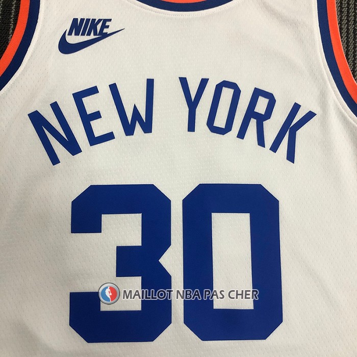 Maillot New York Knicks Julius Randle NO 30 75th Anniversary Blanc
